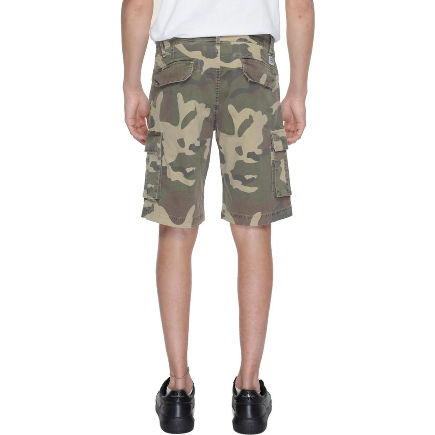 Beige Cotton Bermuda Shorts