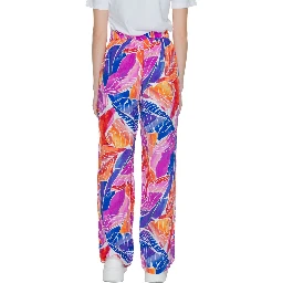 Multicolor Viscose Casual Pants