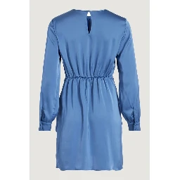 Blue Recycled Polyester Short Dress