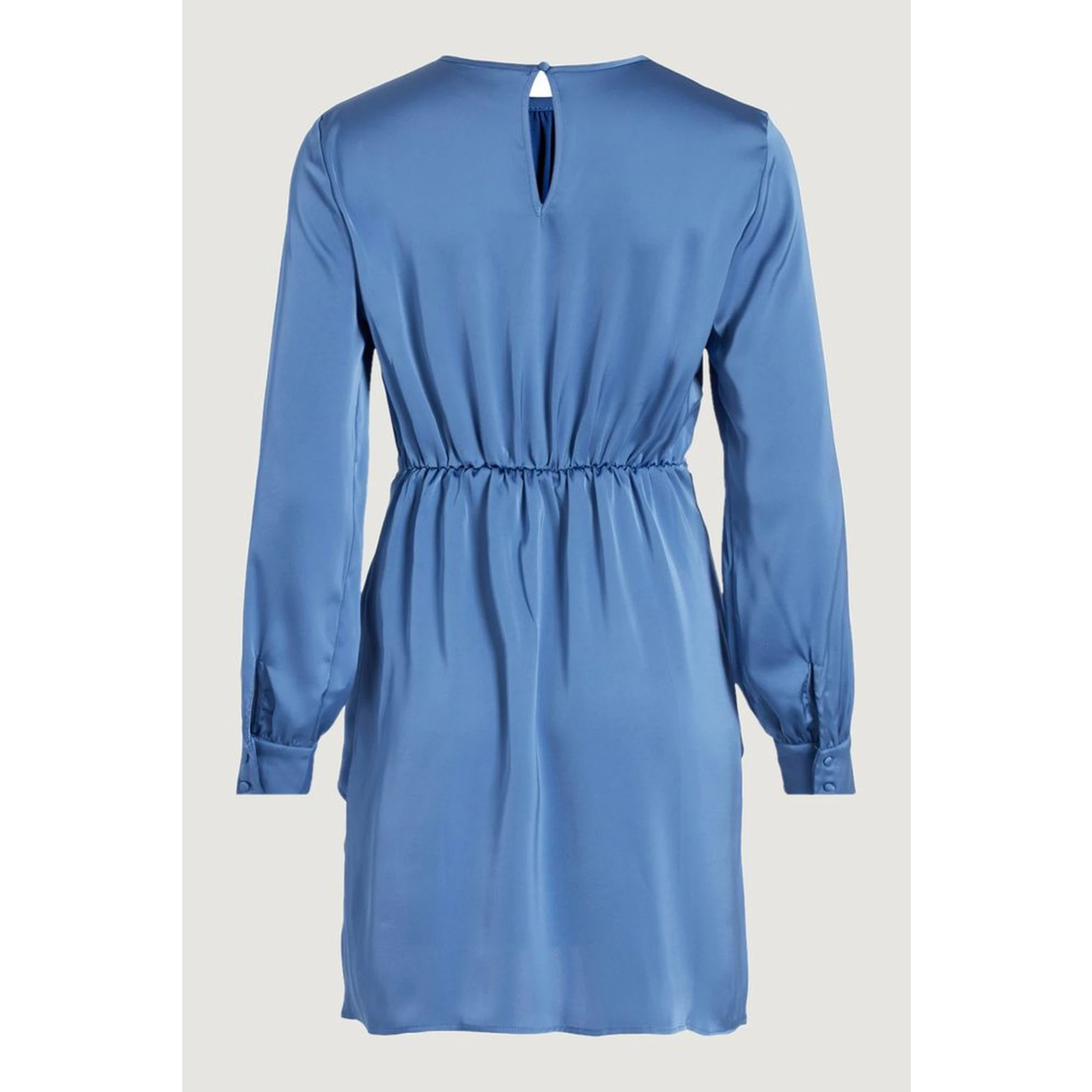 Blue Recycled Polyester Short Dress