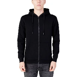 Black Polyester Hoodie