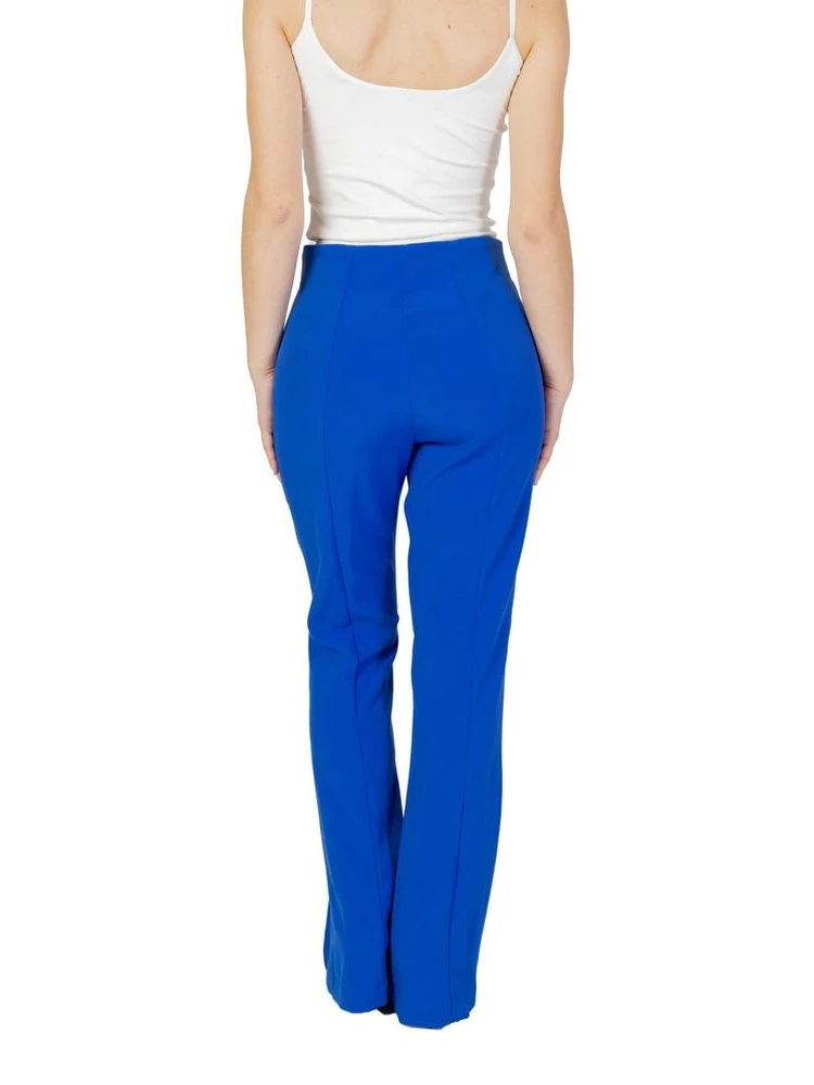 Blue Recycled Polyester Flared Pants alternative