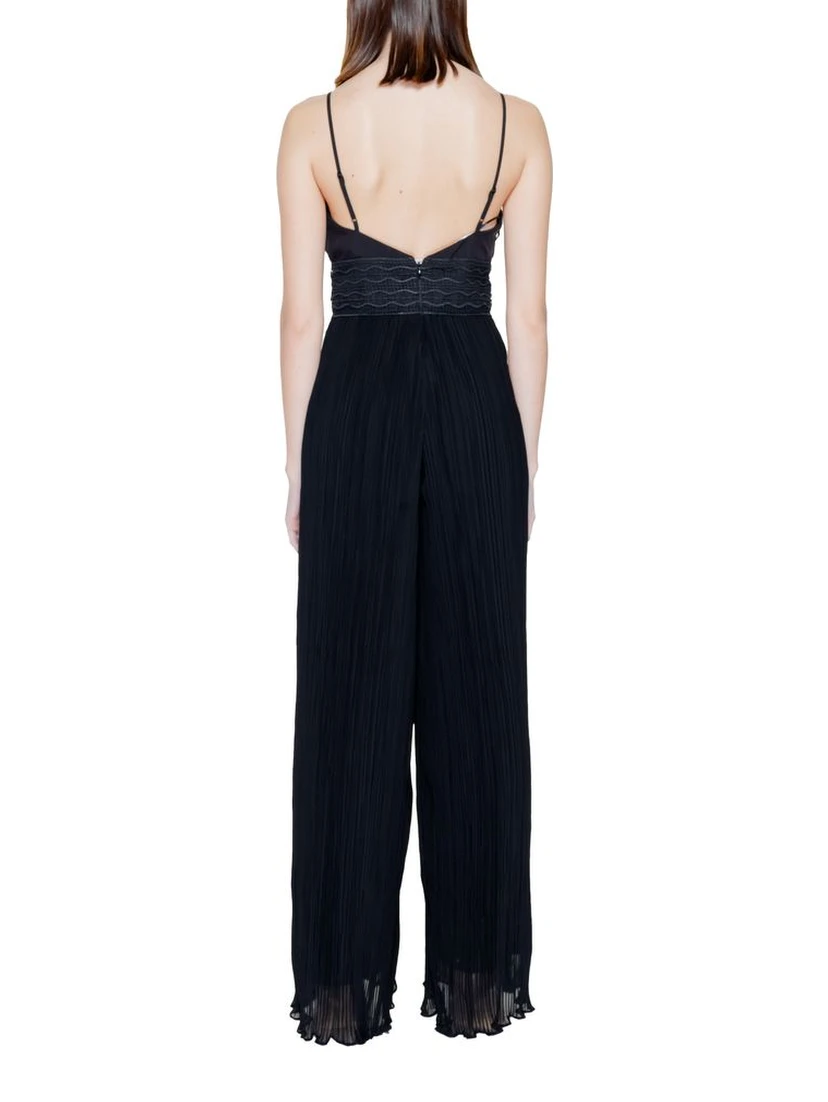Black Polyester Jumpsuit