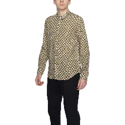 Beige Linen Pattern Shirt