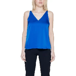 Blue Polyester Top