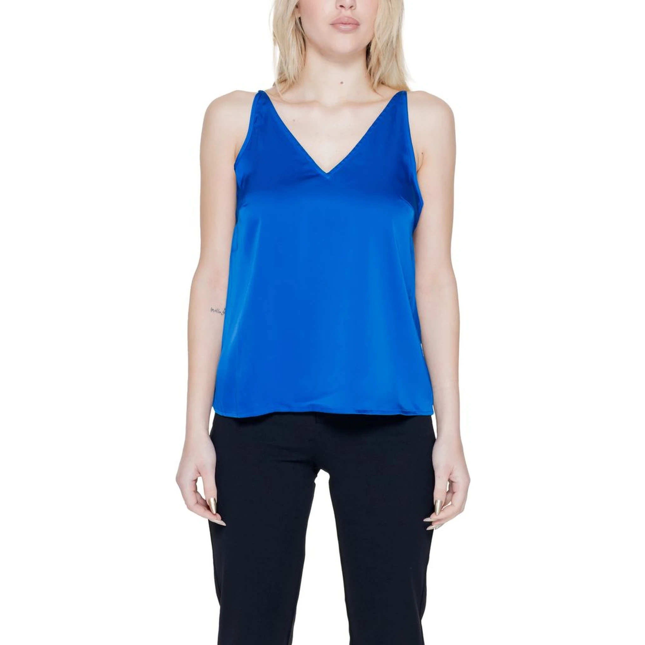 Blue Polyester Top
