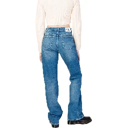 Blue Cotton Mom Jeans