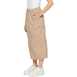 Beige Cotton Skirt