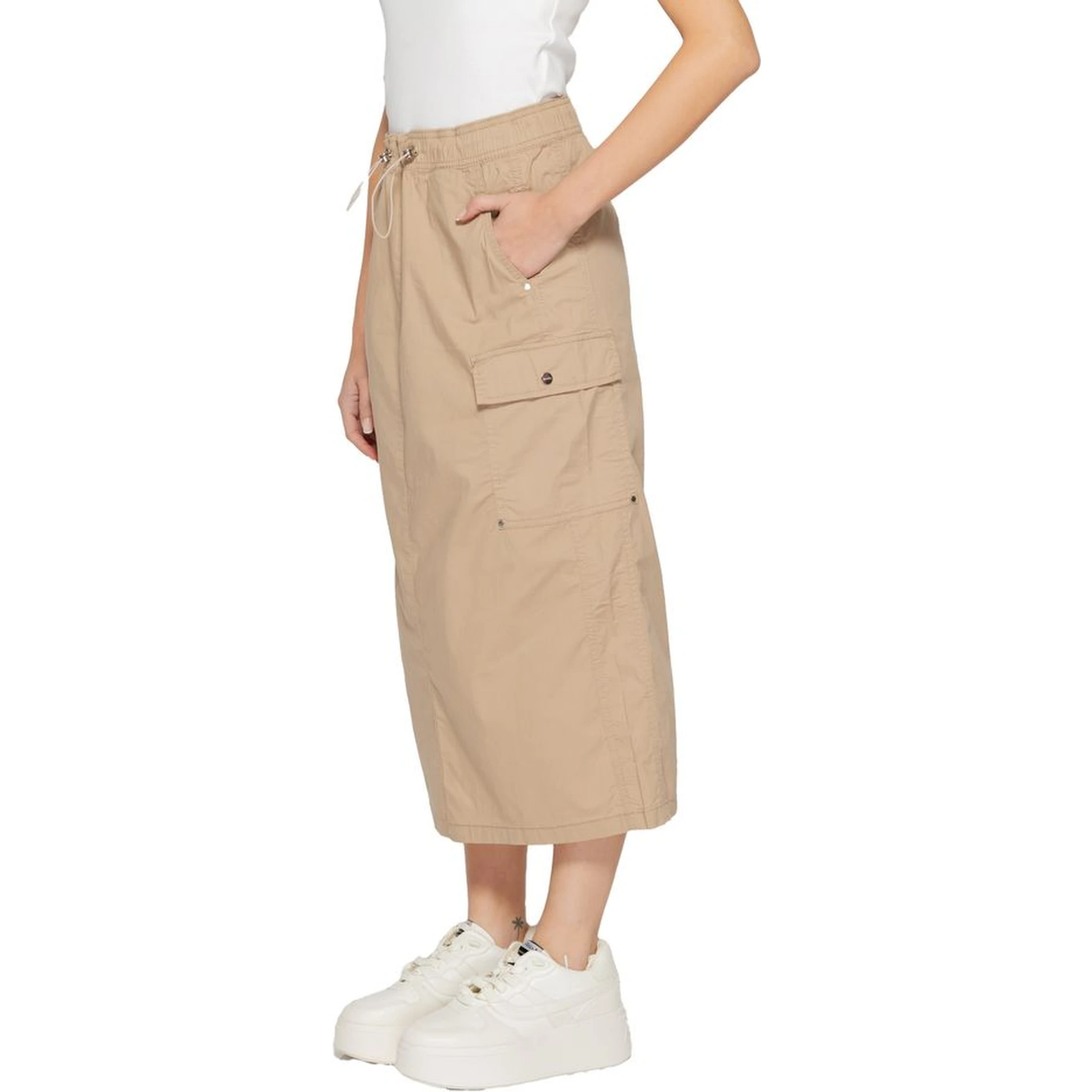 Beige Cotton Skirt