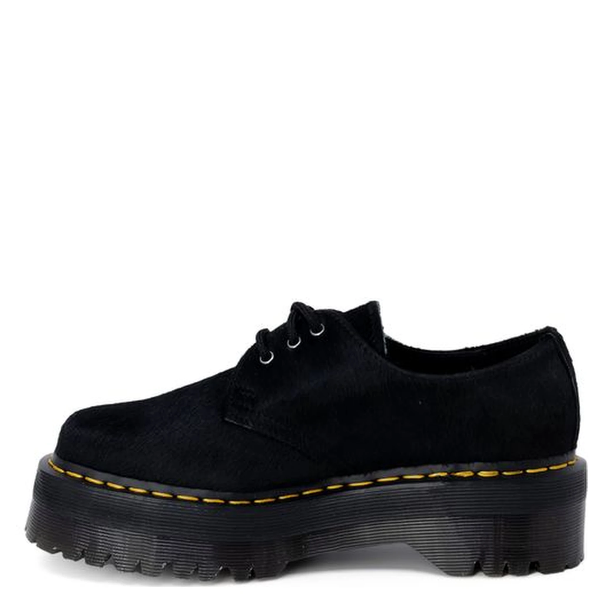 Black Leather Lace-Up Boots