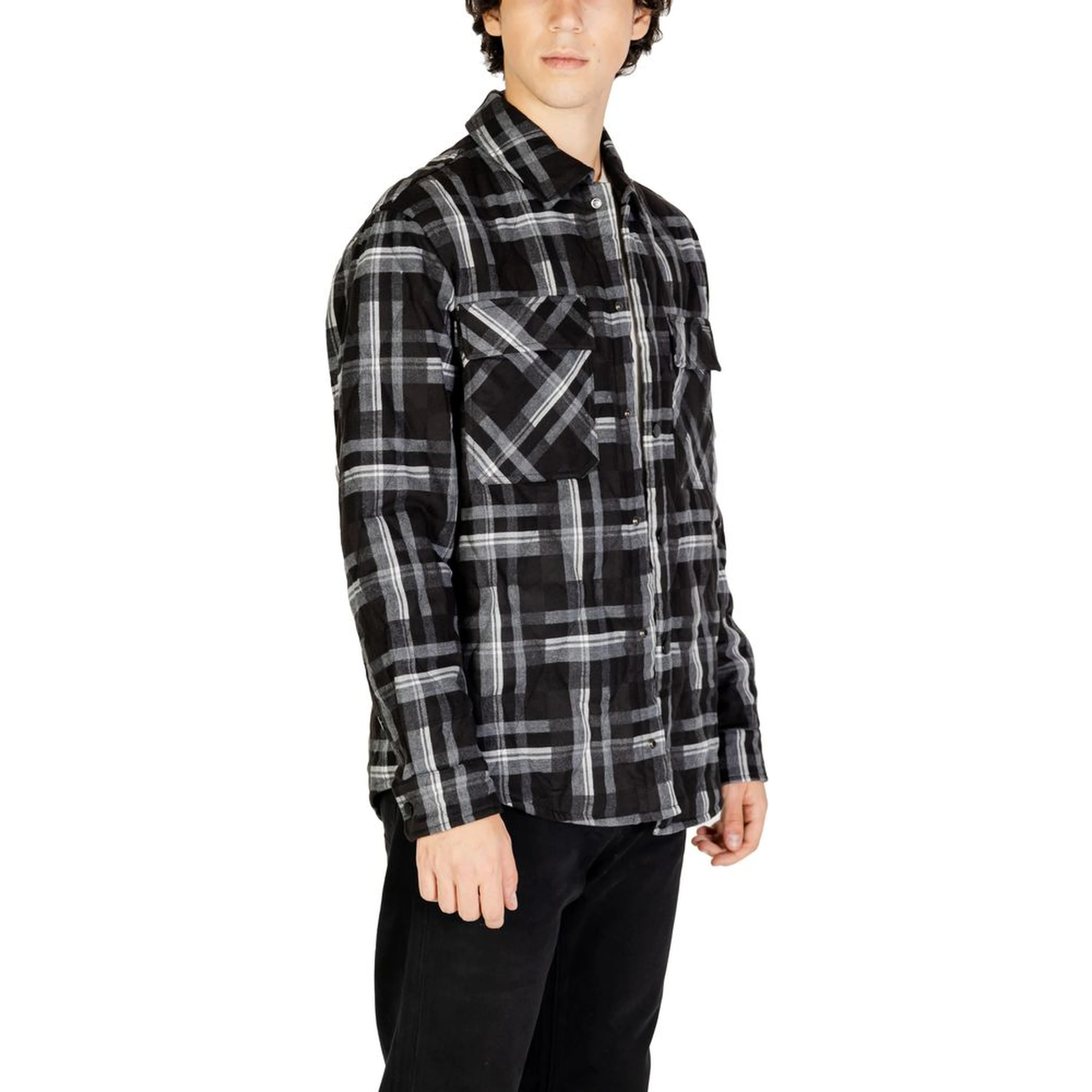 Black Polyester Coat
