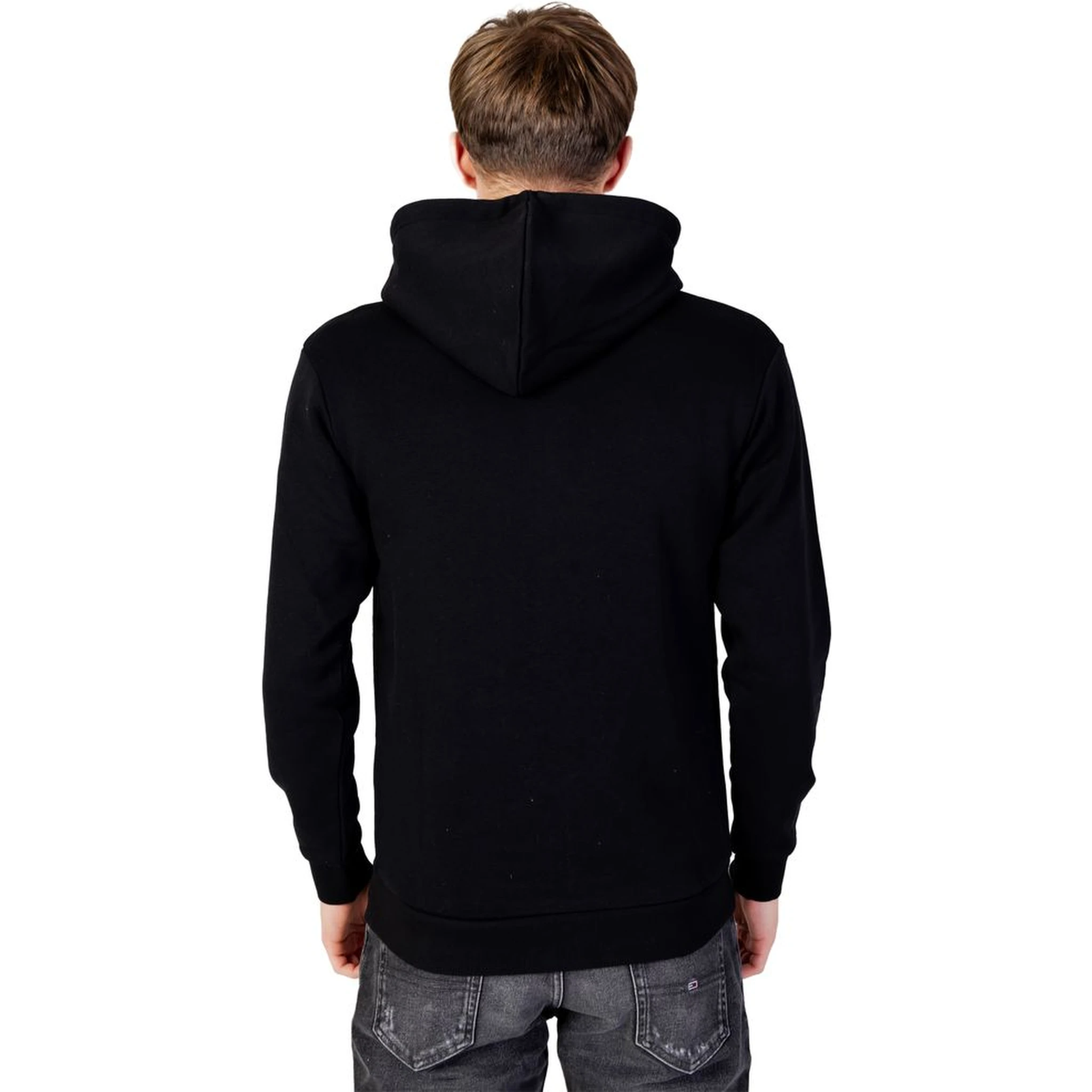 Black Polyester Hoodie