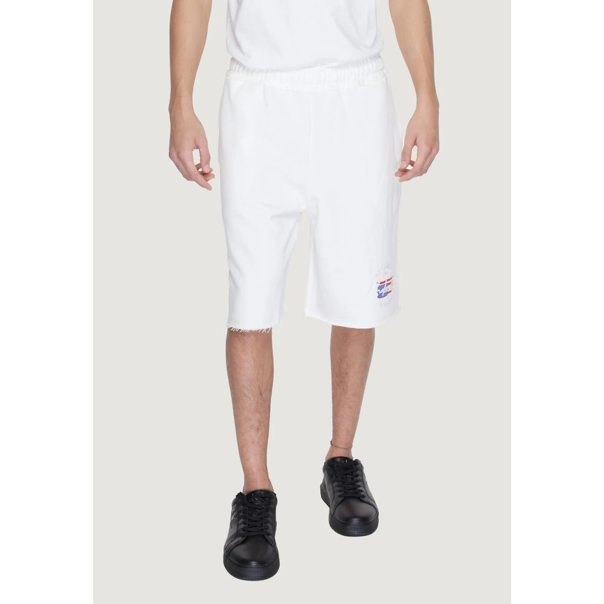 White Cotton Bermuda Shorts