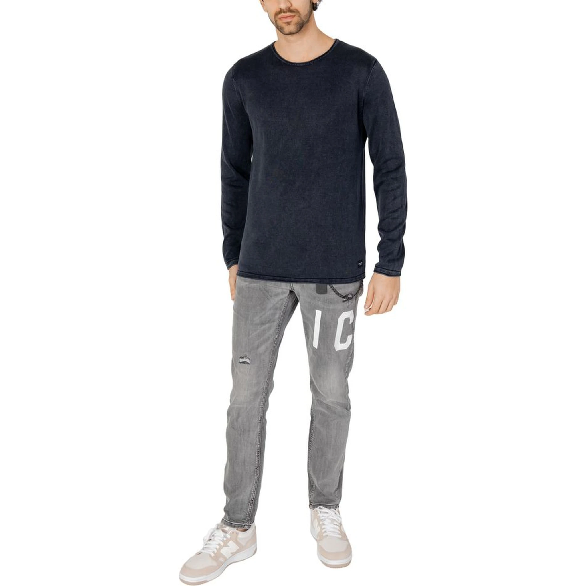 Blue Cotton Sweatshirt