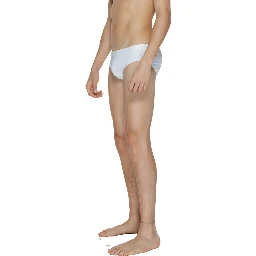 White Polyamide Swim Briefs