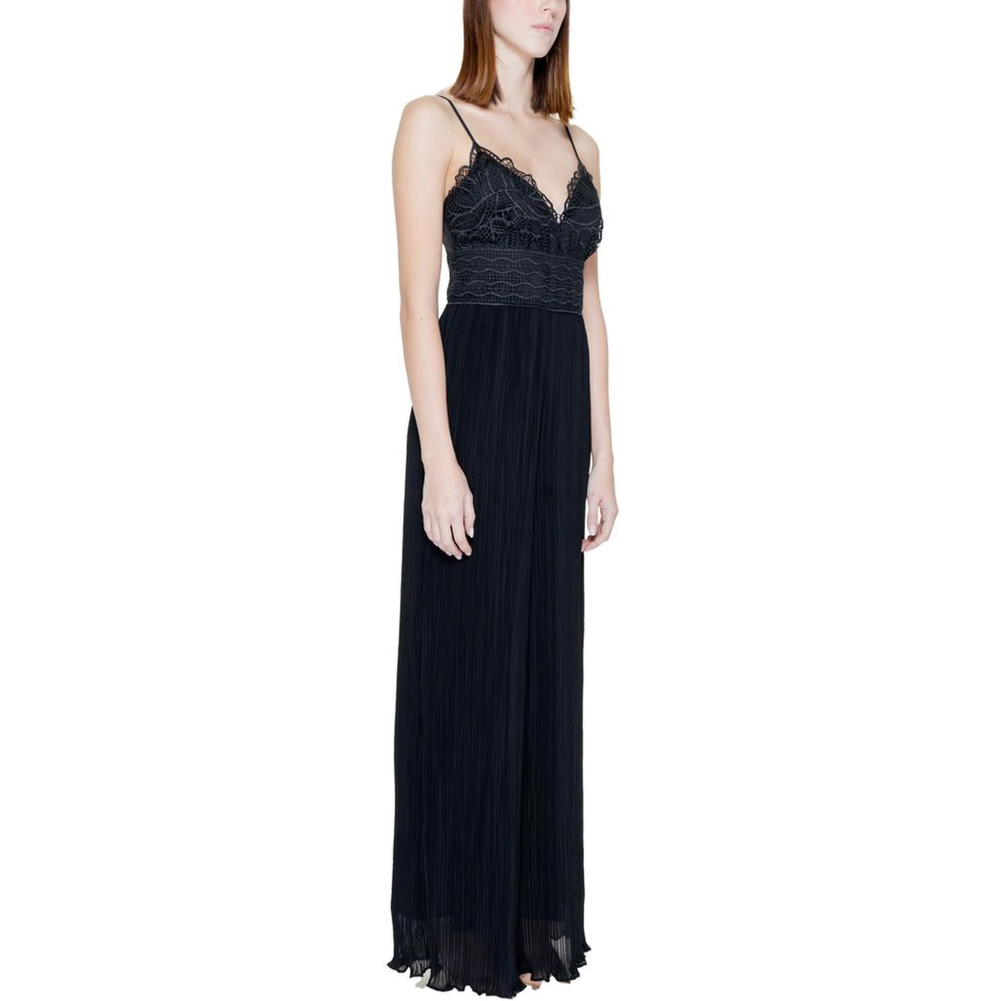 Black Polyester Jumpsuit