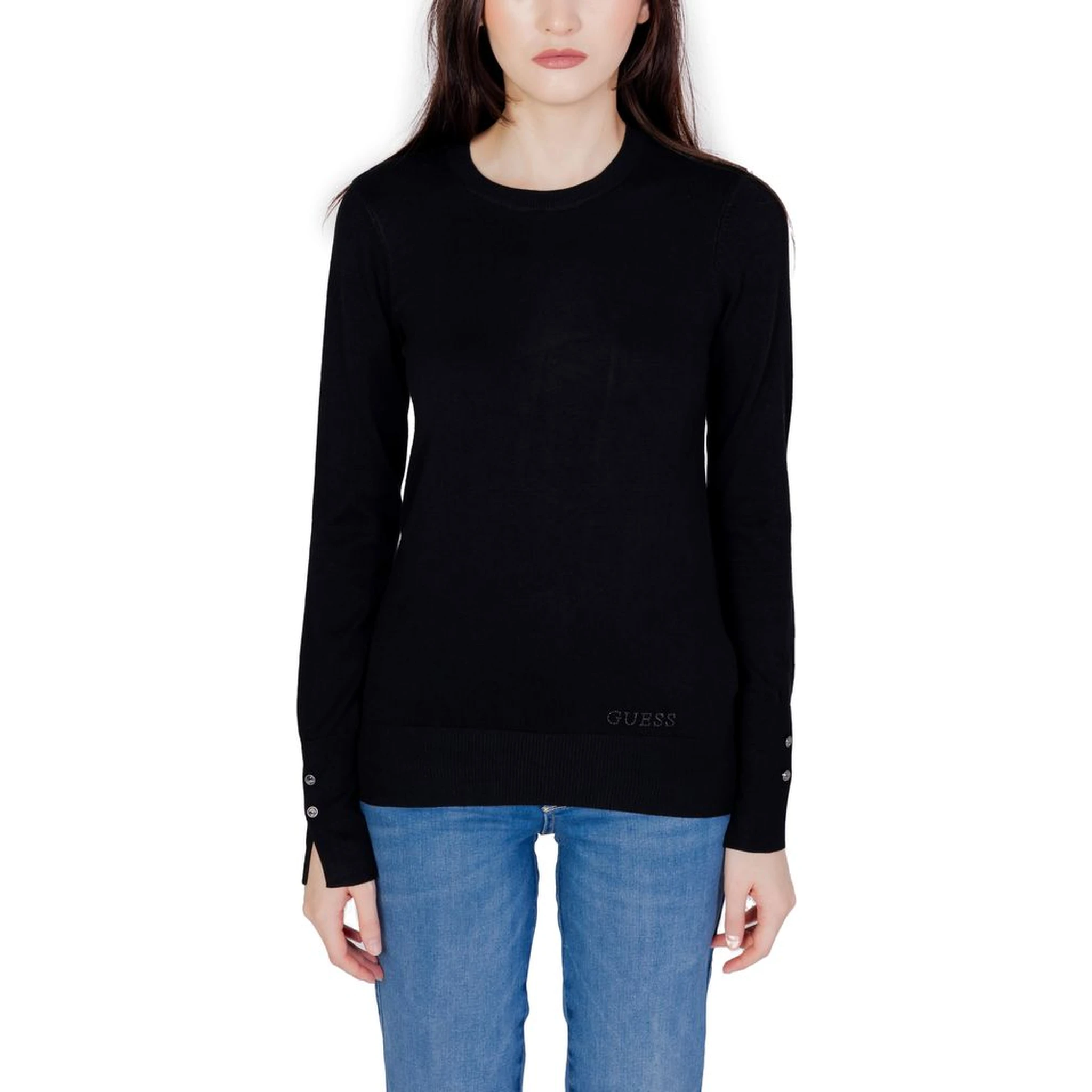 Black Cotton Sweatshirt