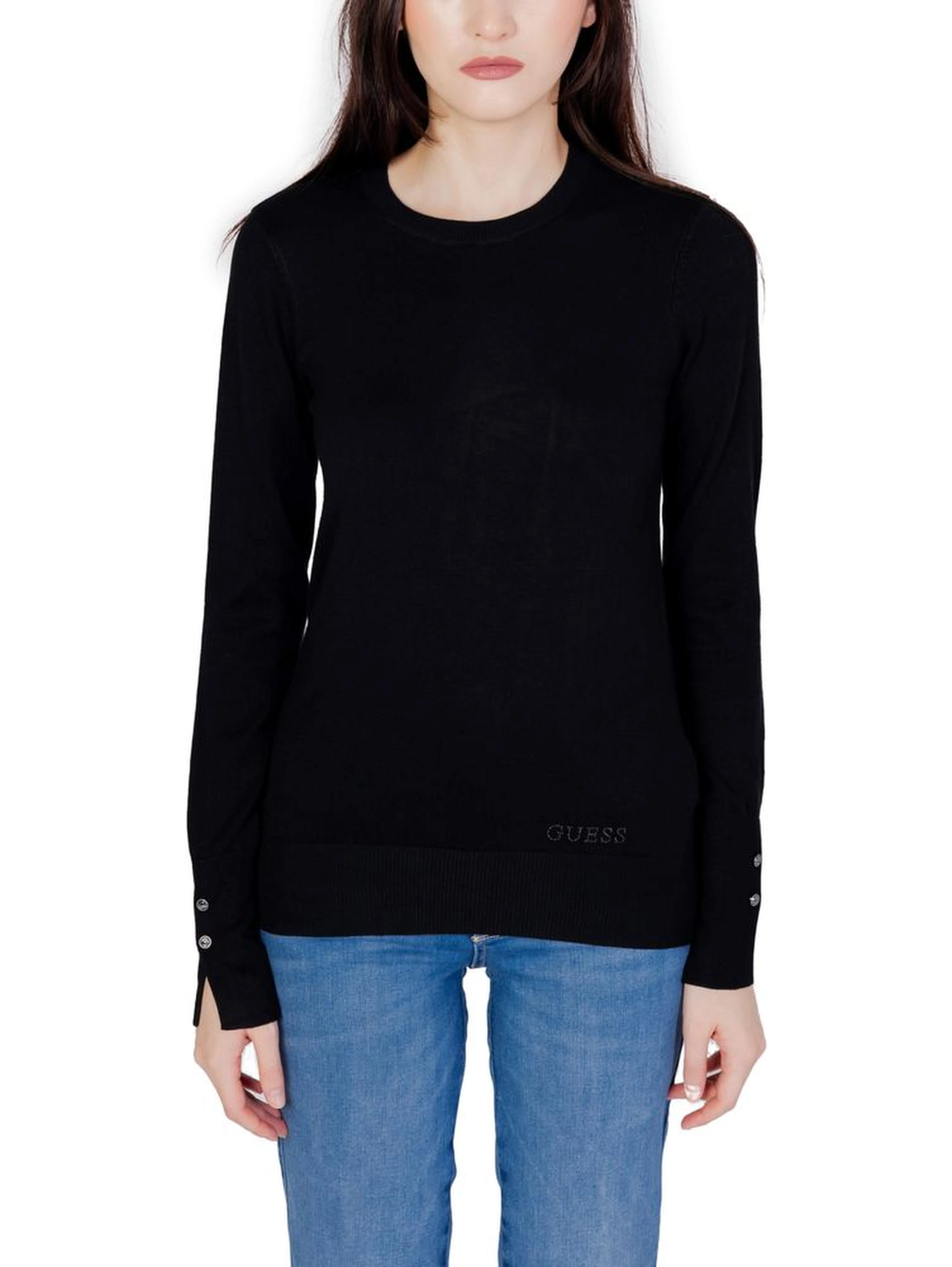 Black Cotton Sweatshirt