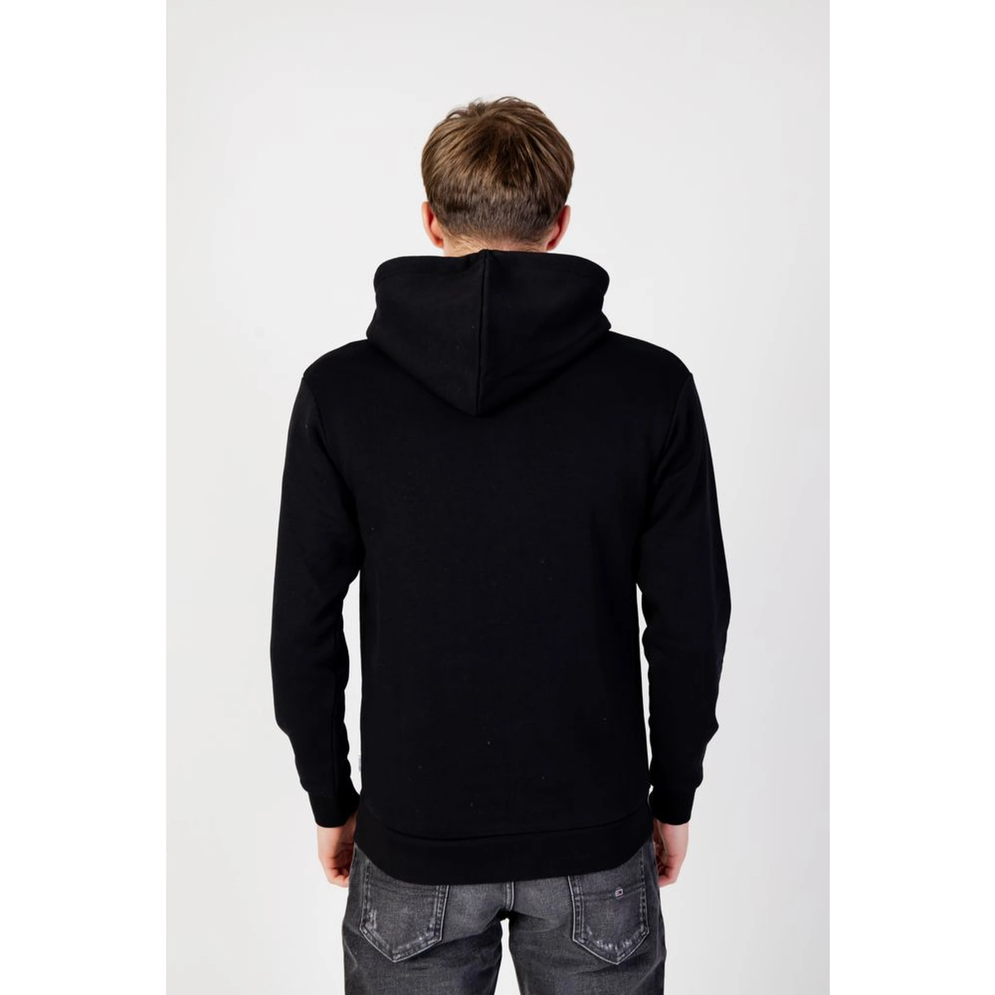 Black Polyester Hoodie