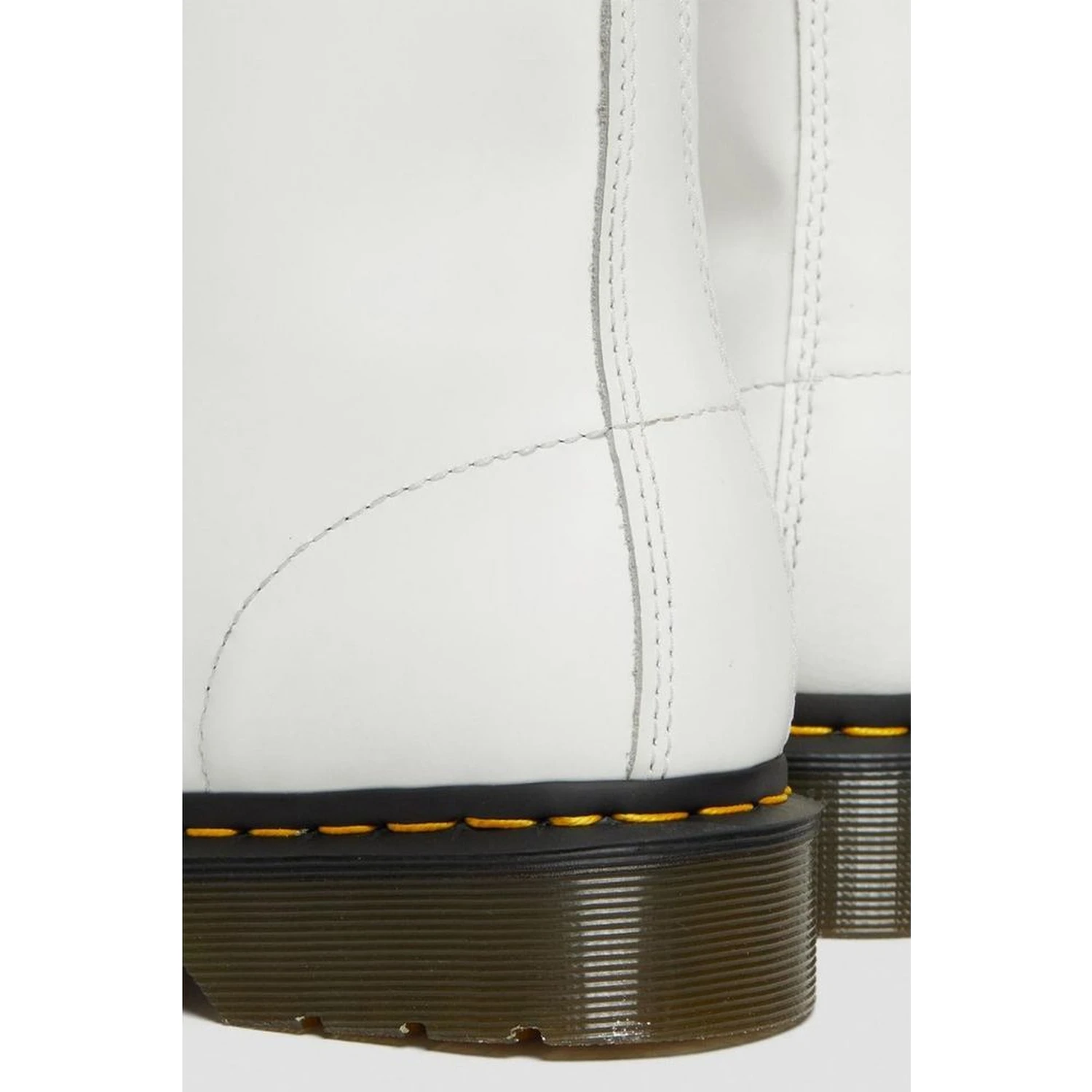 White Leather Lace-Up Boots