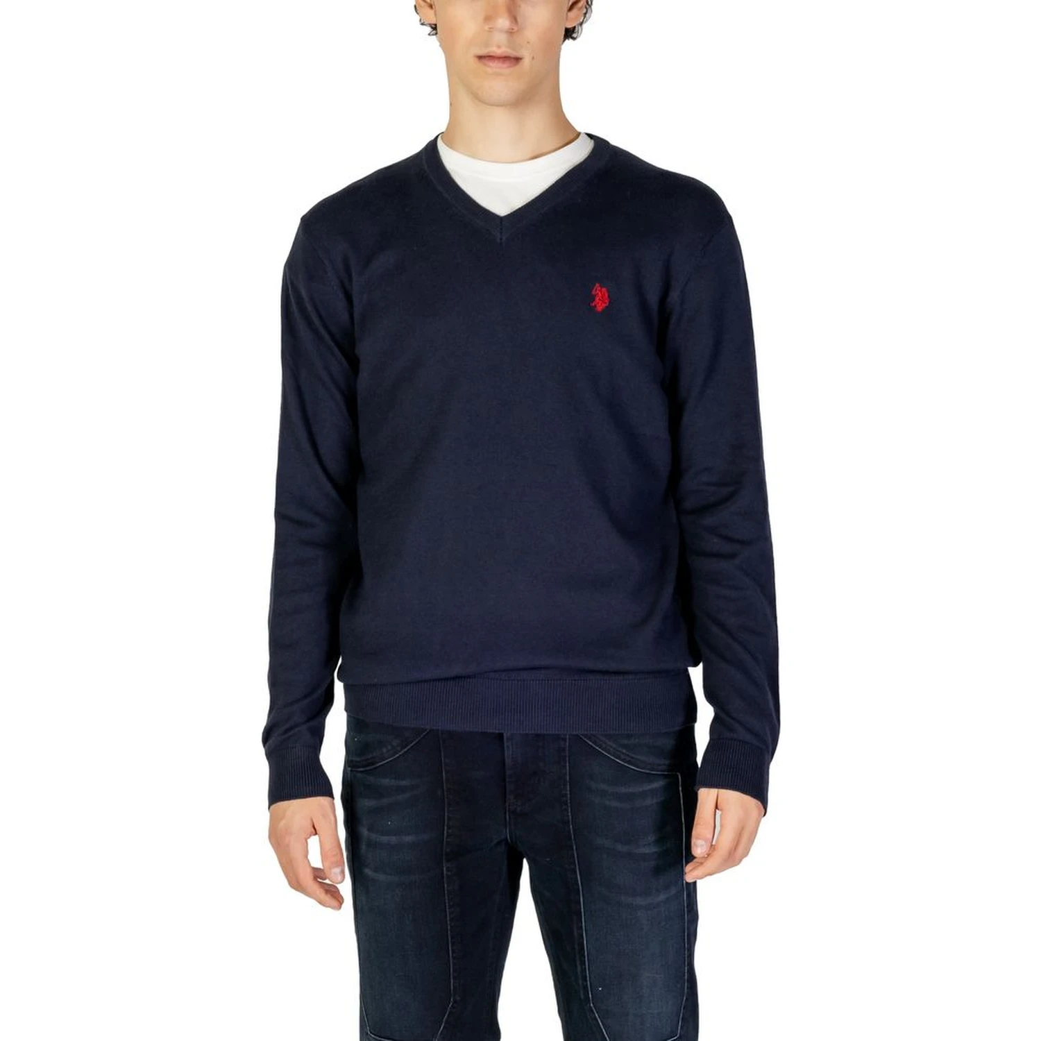 Blue Cotton Cashmere Sweater