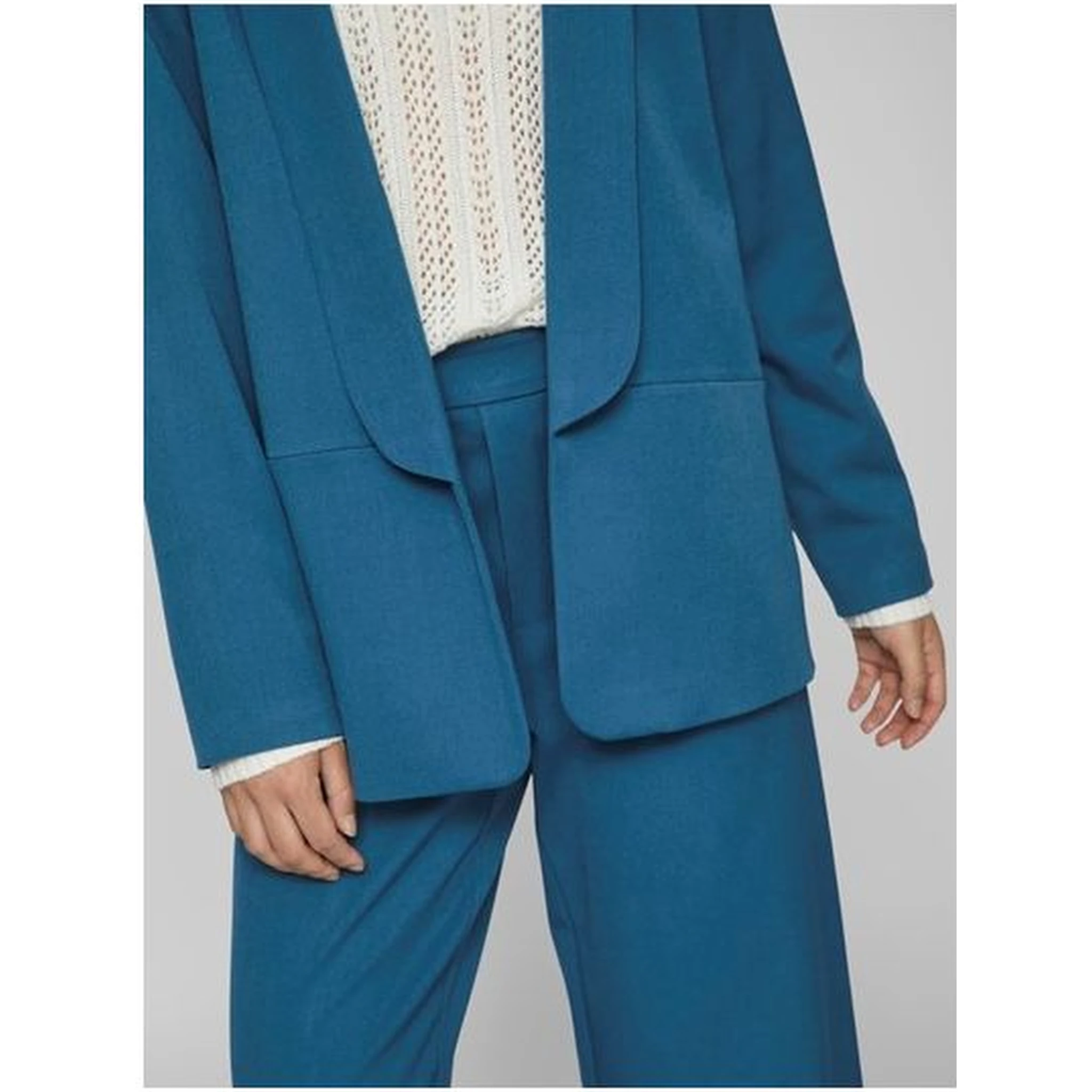 Blue Polyester Blazer