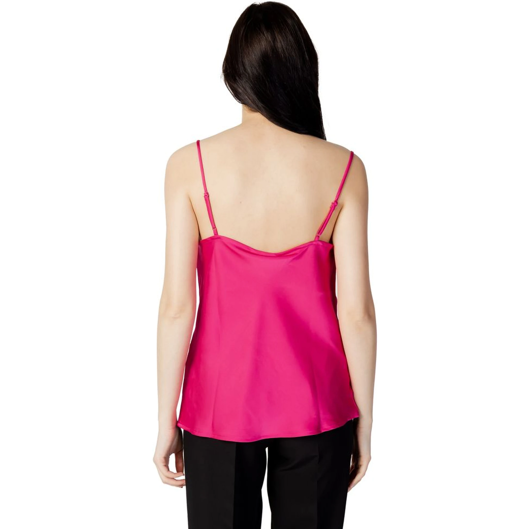 Pink Polyester Tank Tops