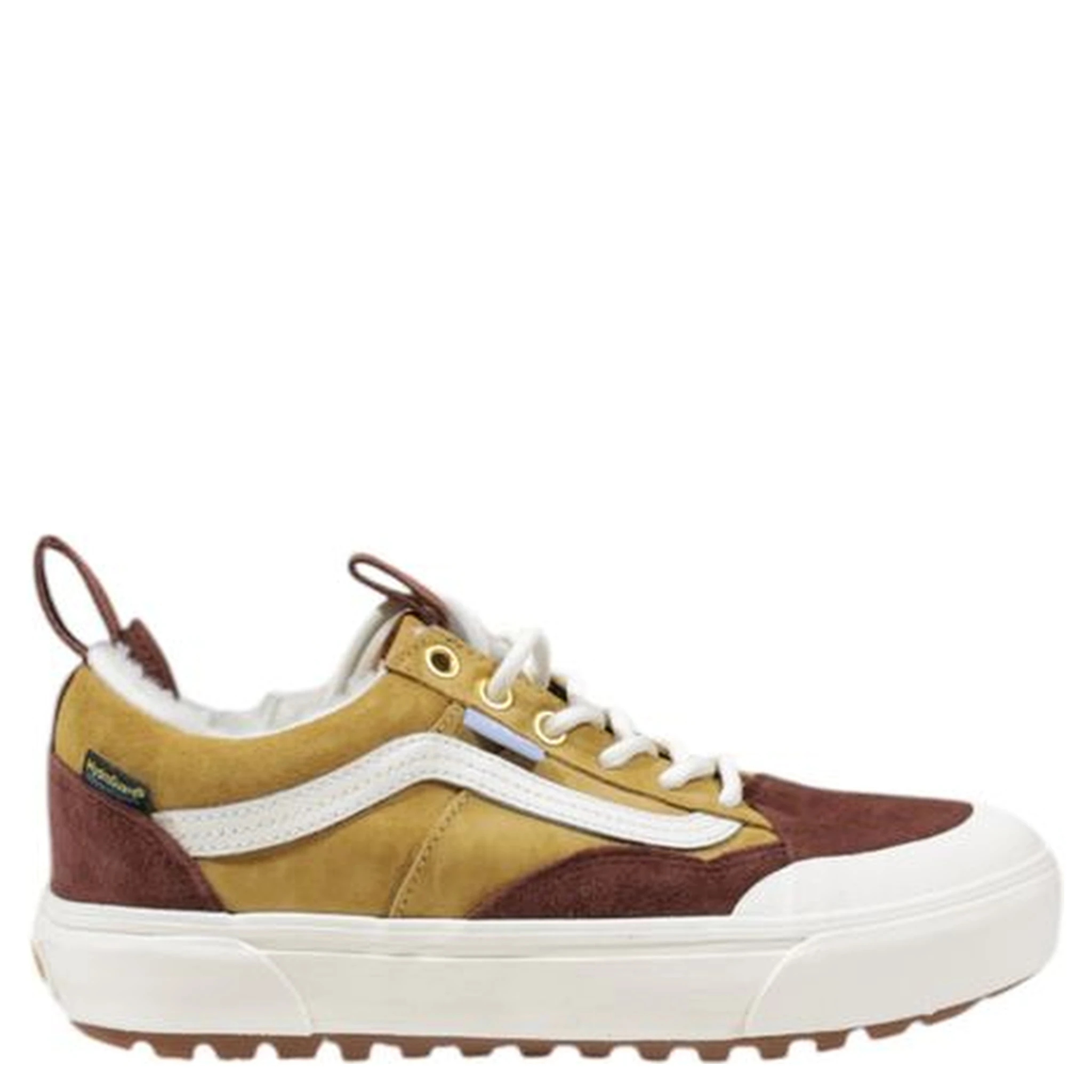 Beige Leather Athletic Sneakers