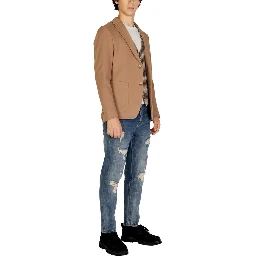 Beige Cotton Blazer