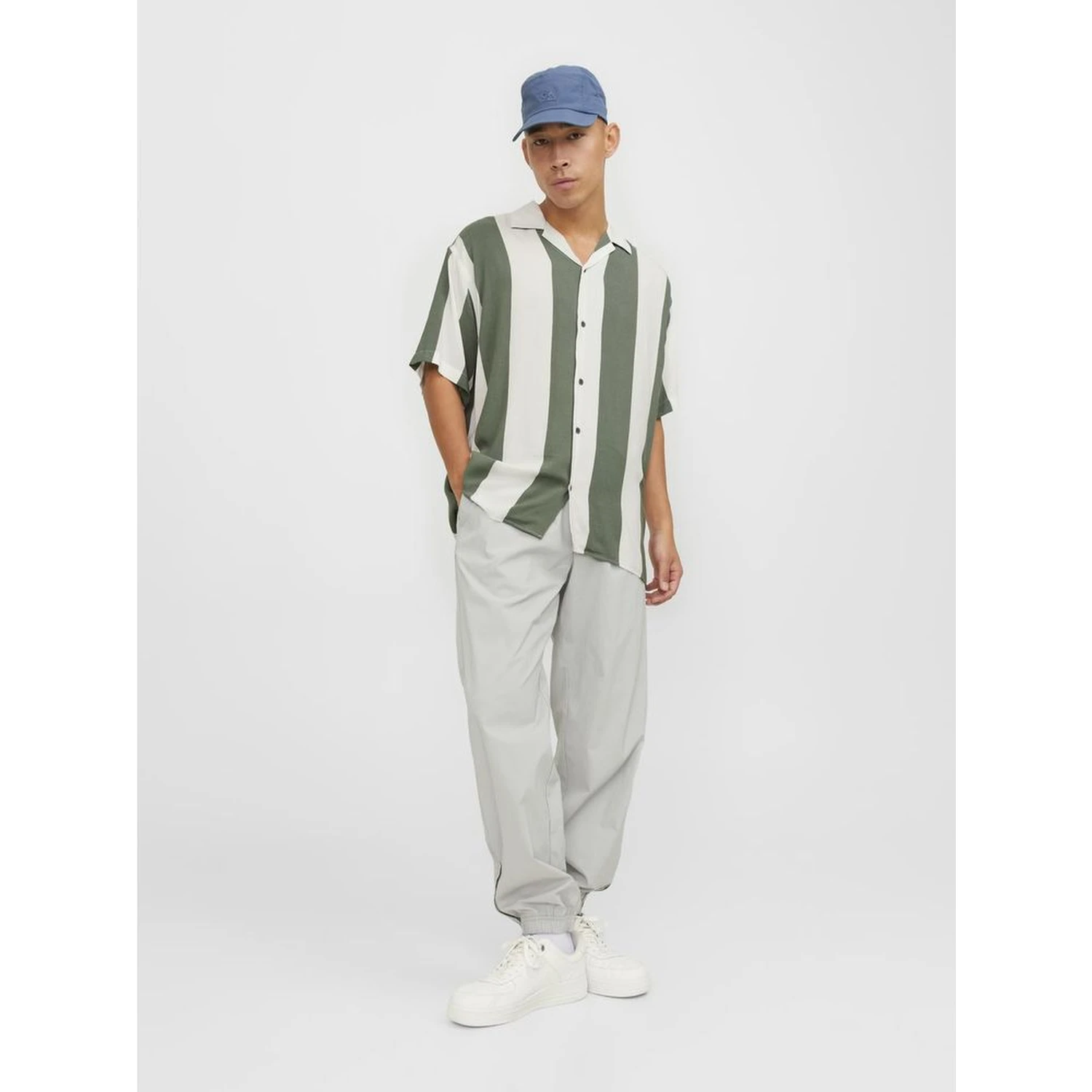 Green Viscose Shortsleeve Shirt