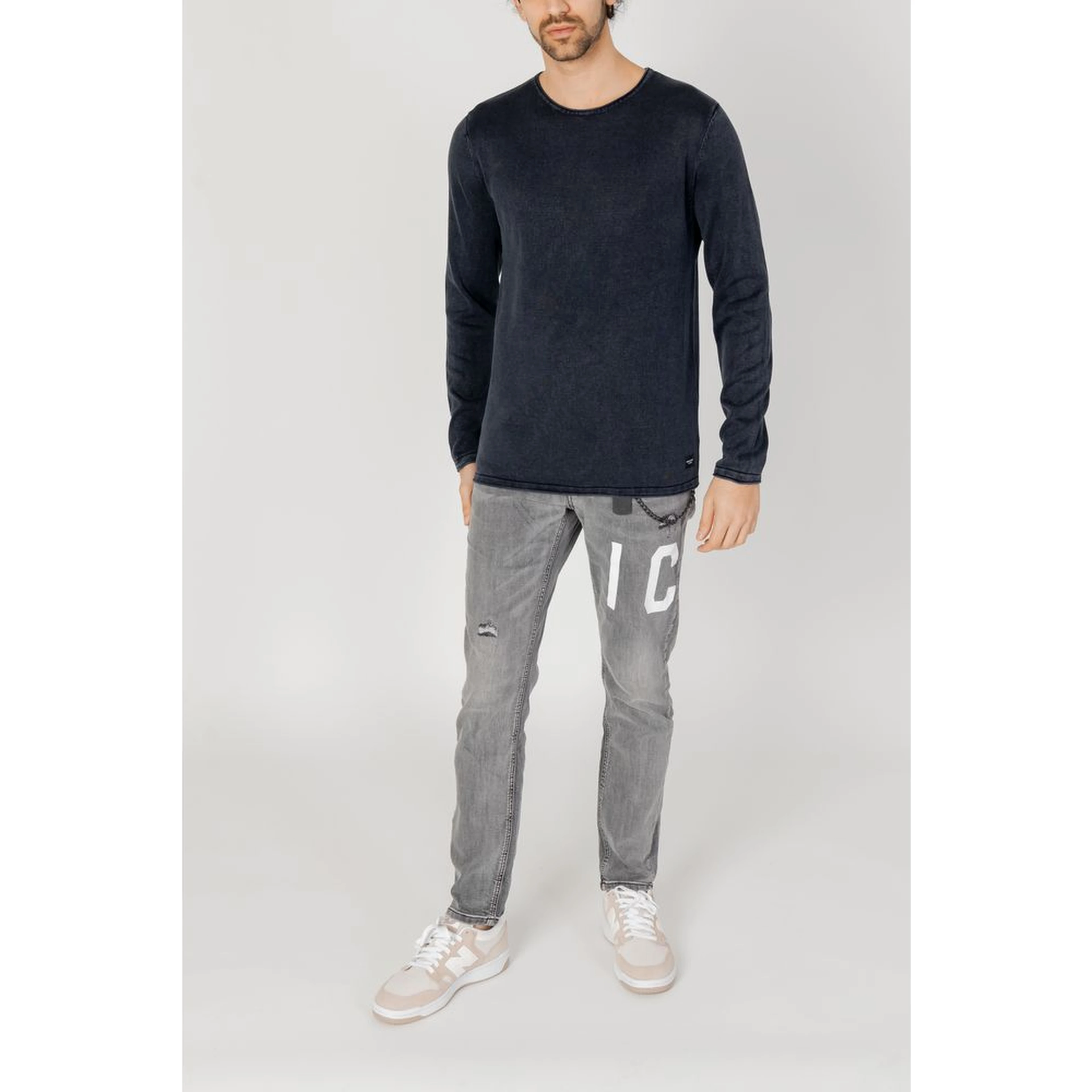 Blue Cotton Sweatshirt