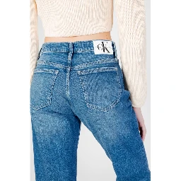 Blue Cotton Mom Jeans