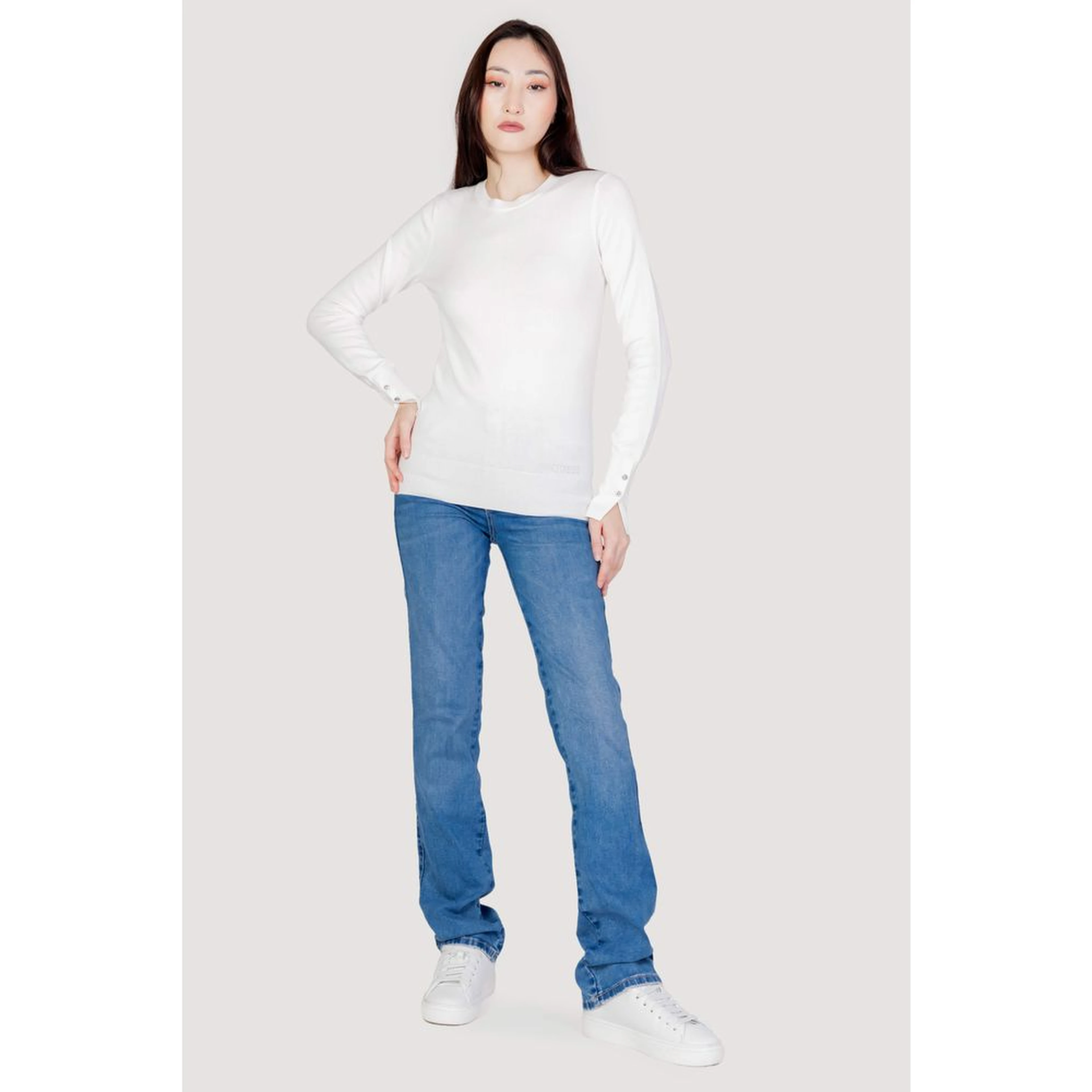 White Cotton Sweatshirt