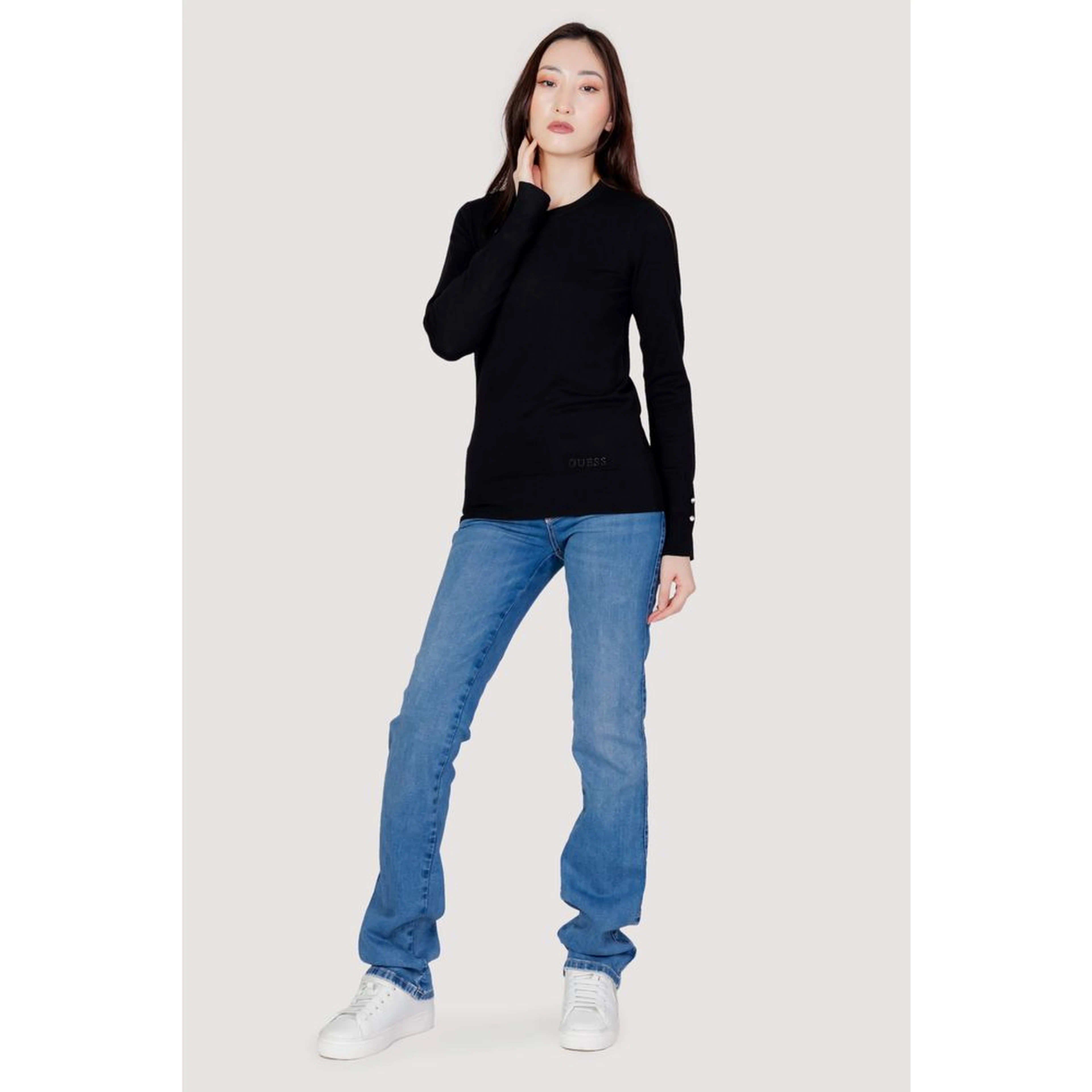 Black Cotton Sweatshirt