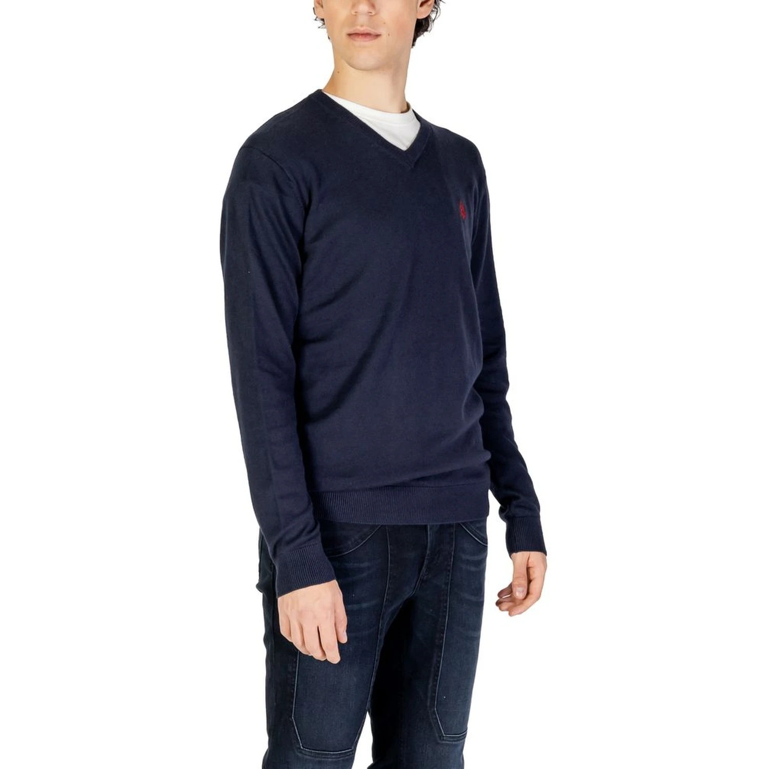 Blue Cotton Cashmere Sweater