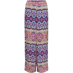 Multicolor Recycled Polyester Casual Pants