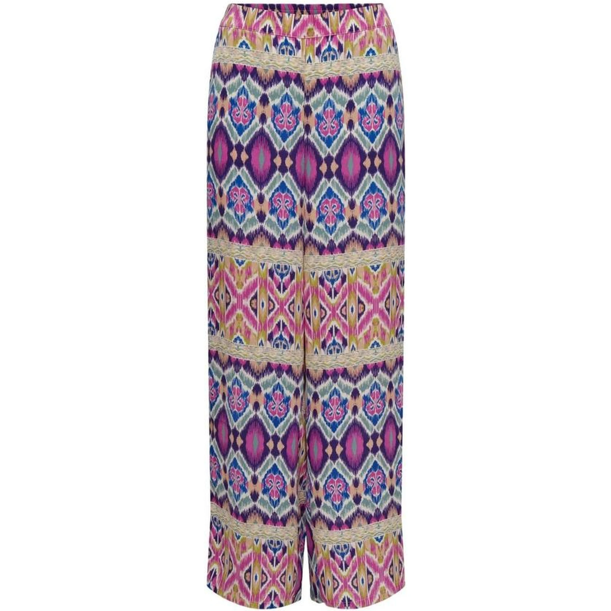 Multicolor Recycled Polyester Casual Pants