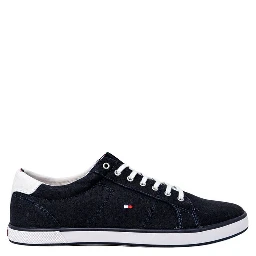 Blue Cotton Low Top Sneakers