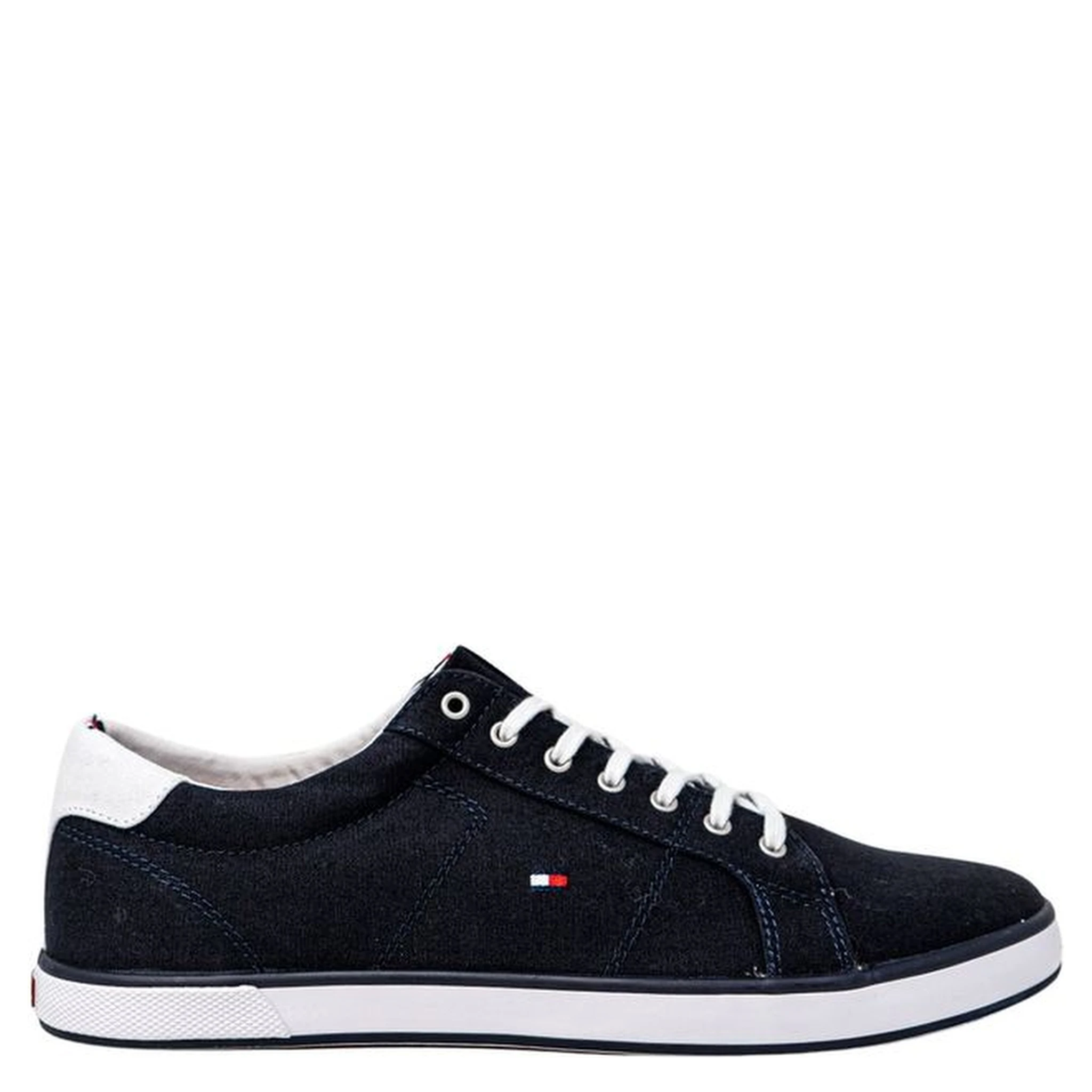 Blue Cotton Low Top Sneakers
