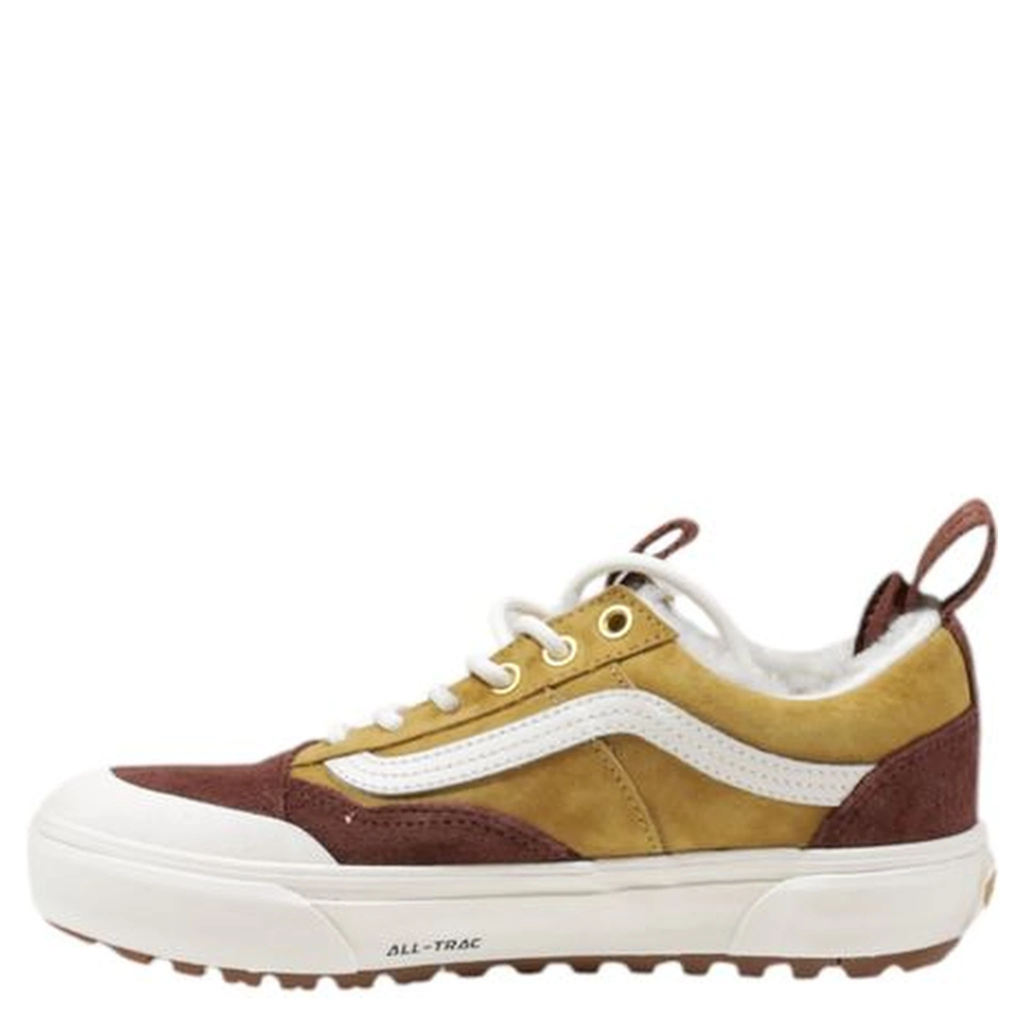 Beige Leather Athletic Sneakers