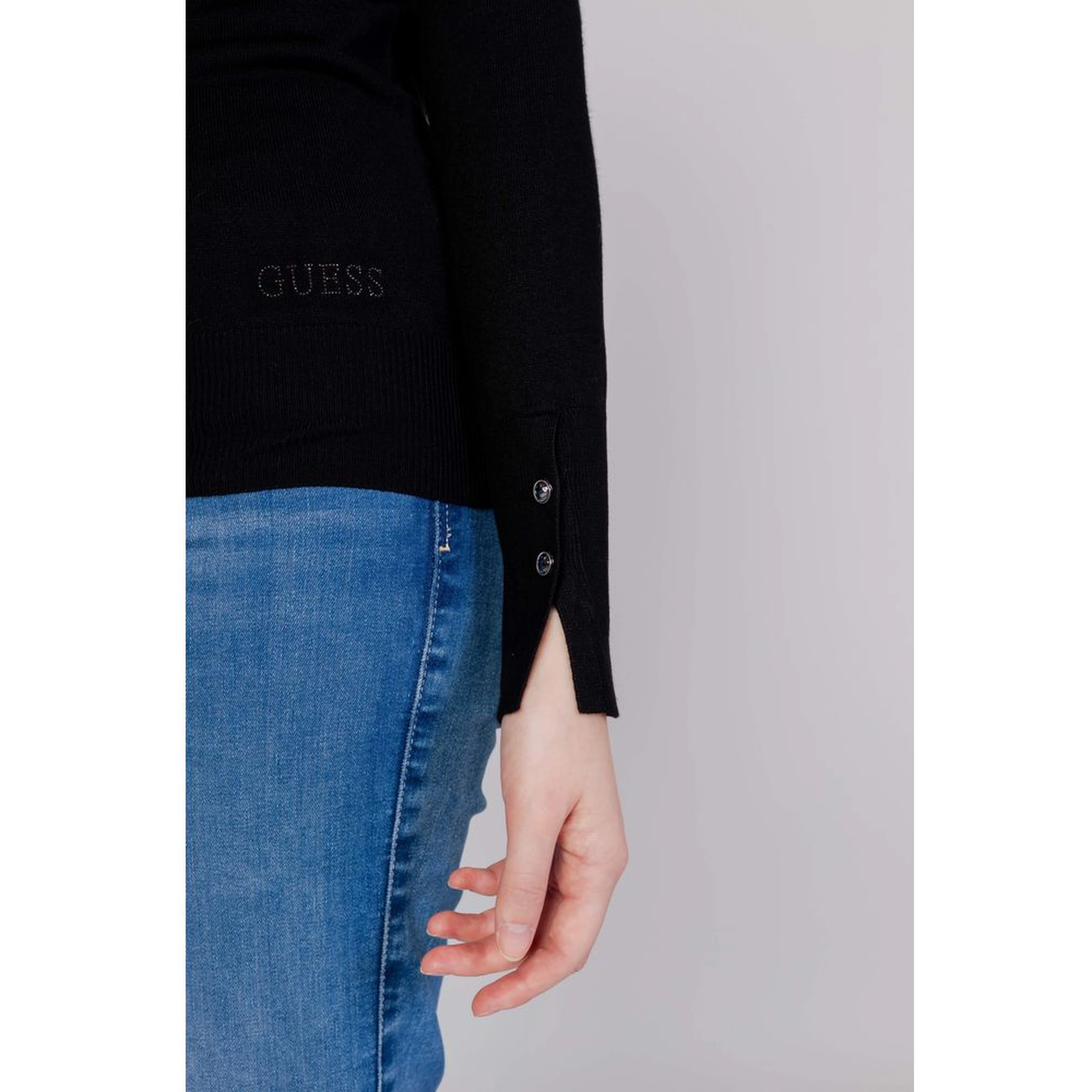 Black Cotton Sweatshirt