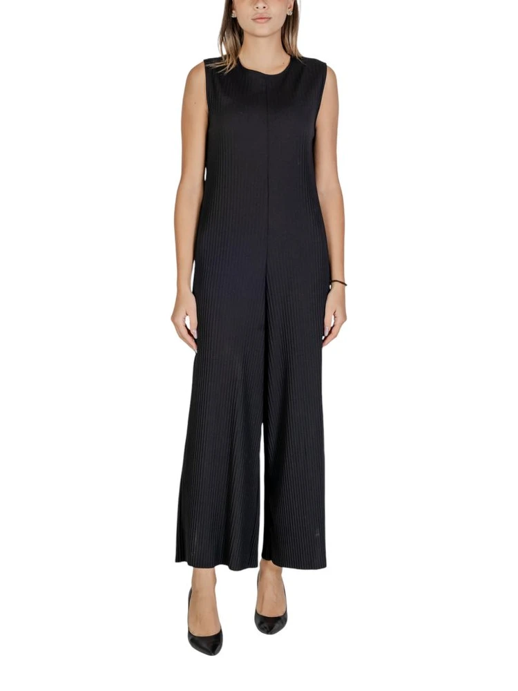 Black Polyester Rompers