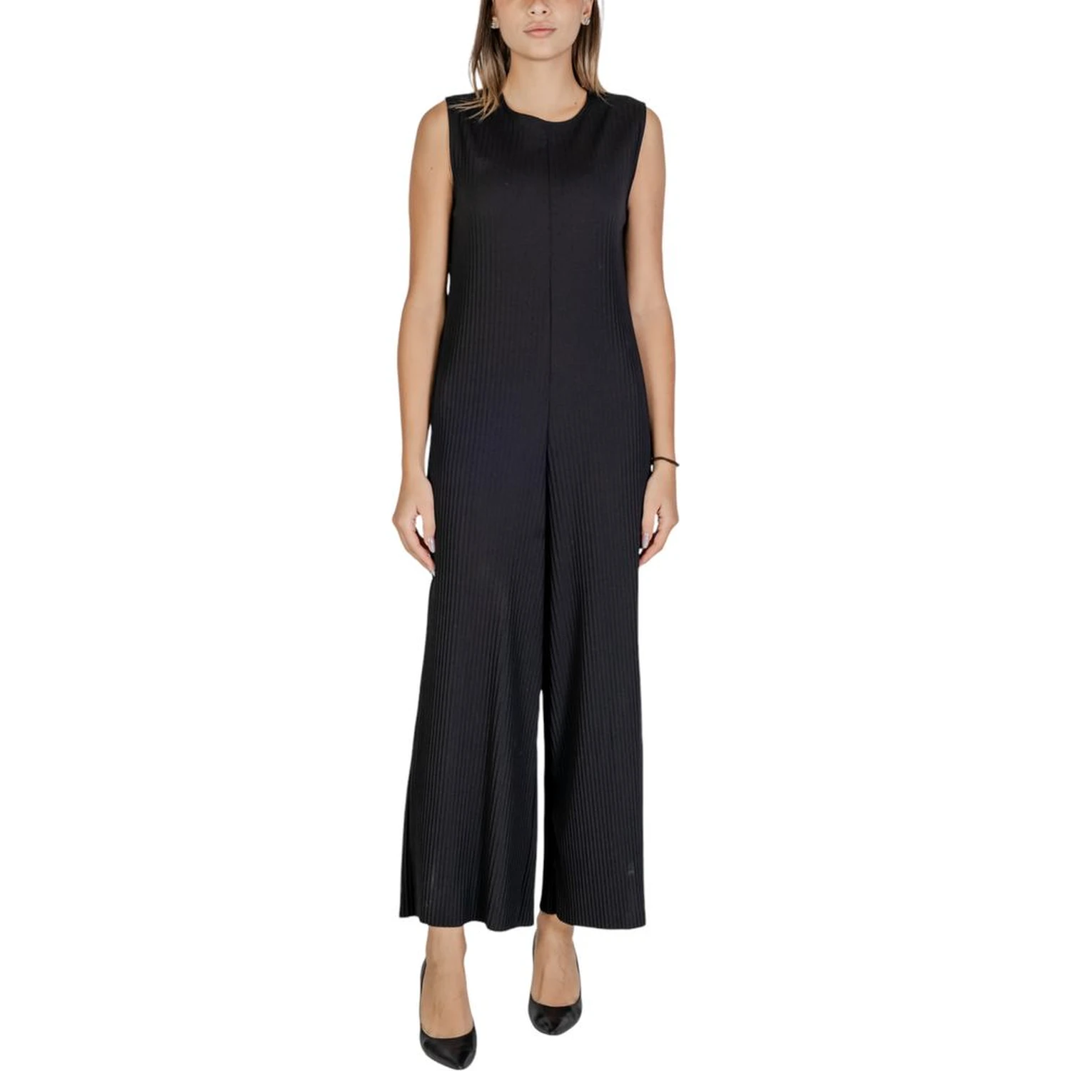 Black Polyester Rompers