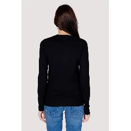 Black Cotton Sweatshirt