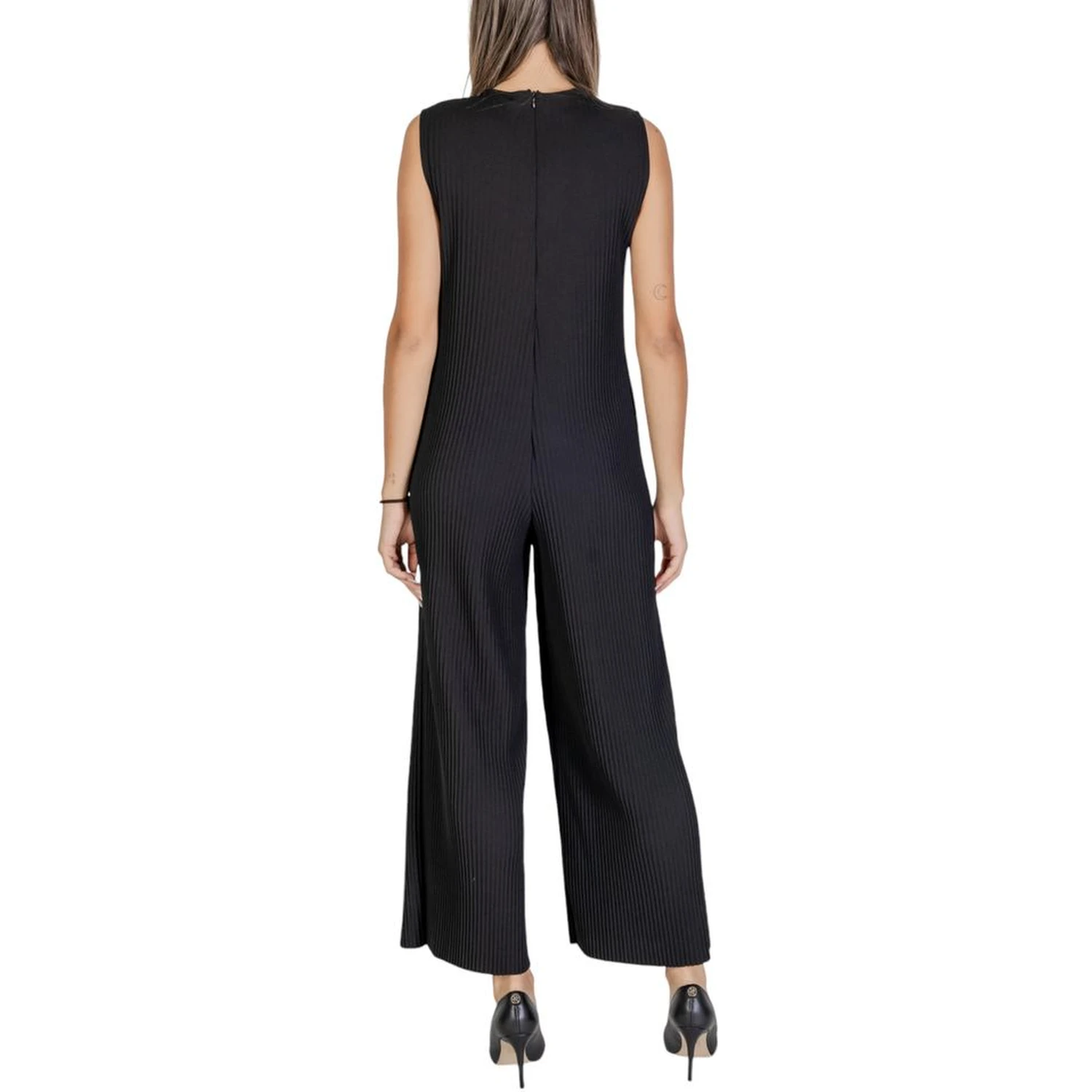 Black Polyester Rompers