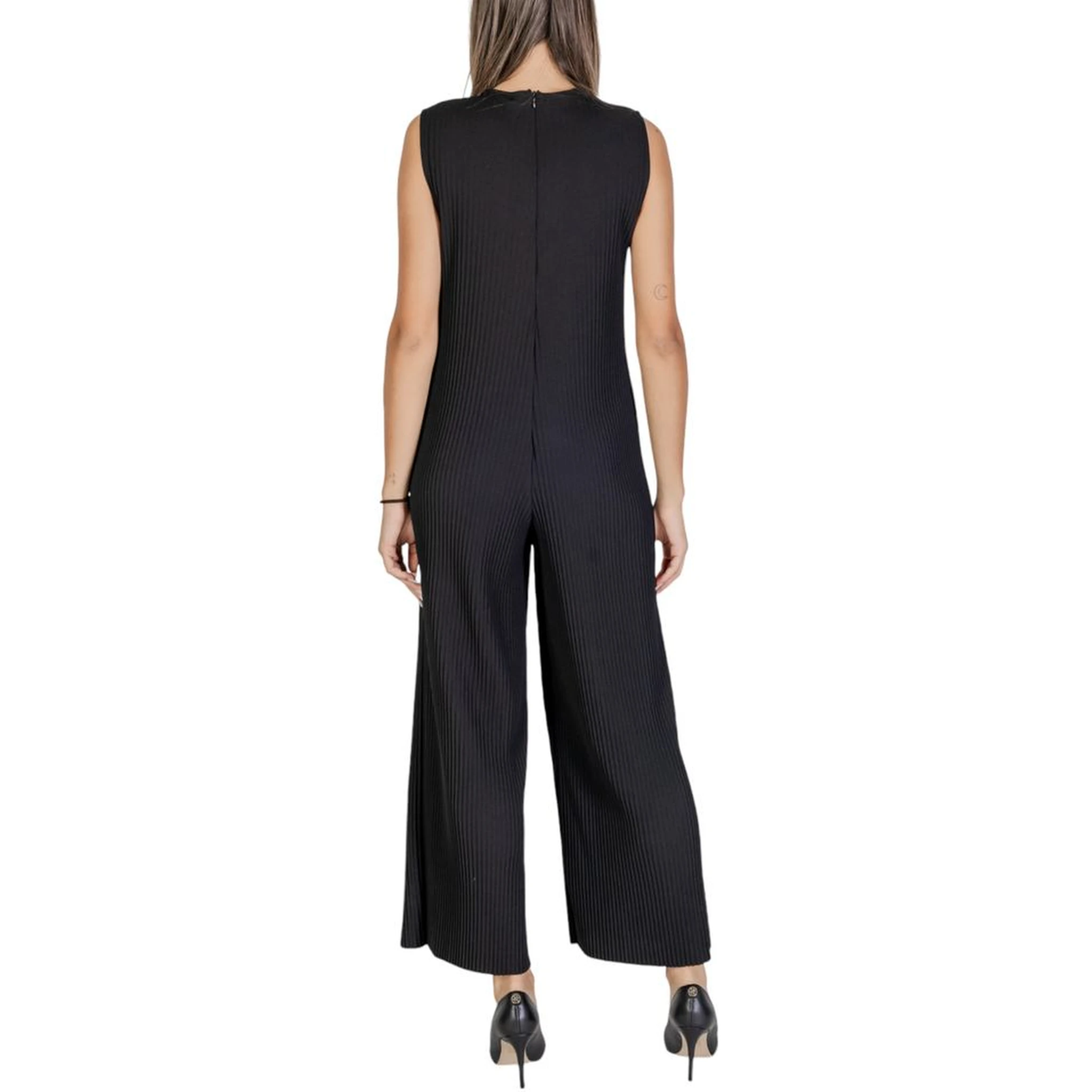 Black Polyester Rompers