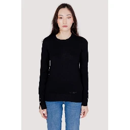 Black Cotton Sweatshirt