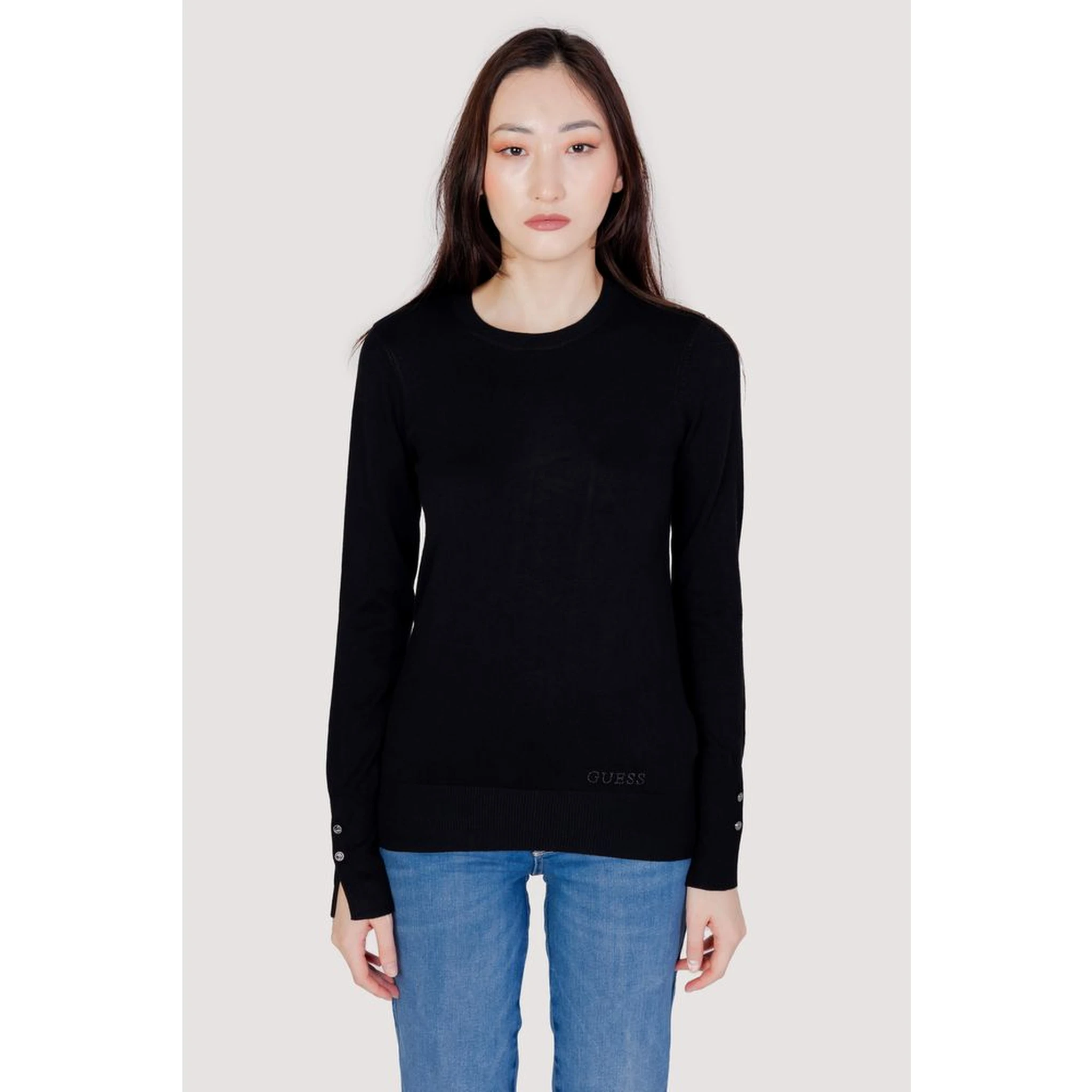 Black Cotton Sweatshirt
