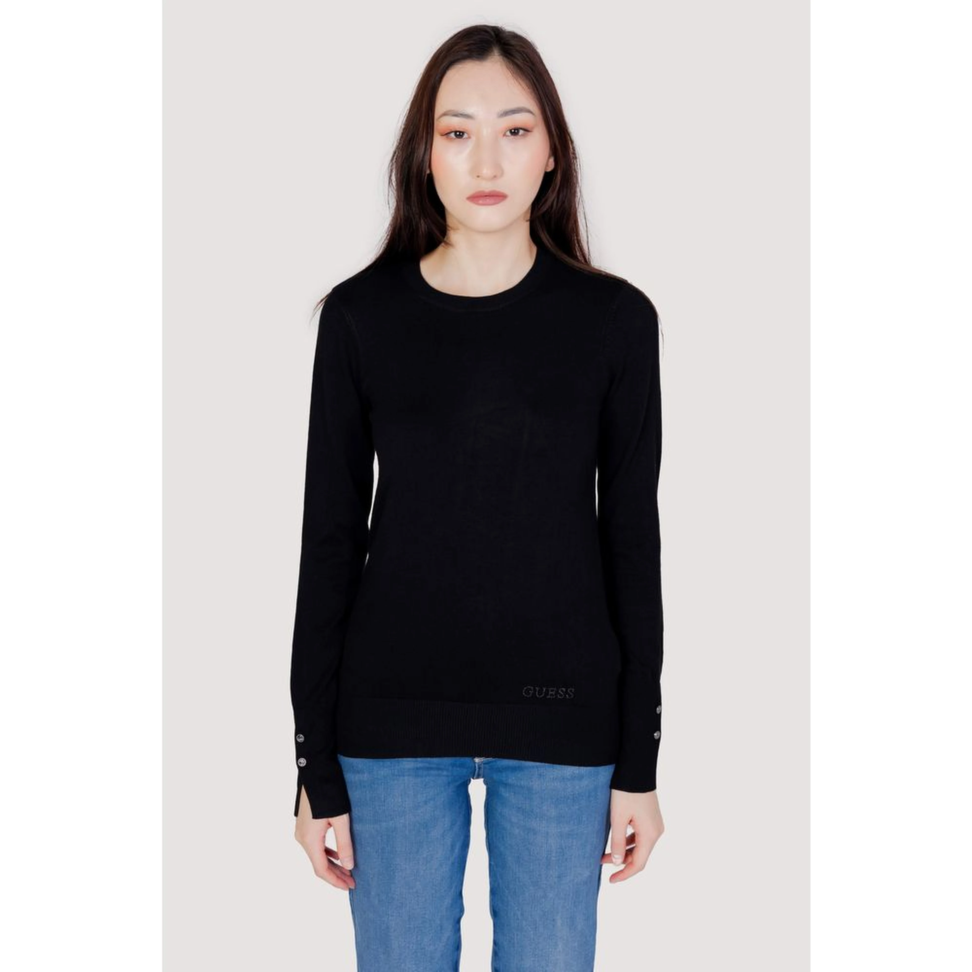 Black Cotton Sweatshirt