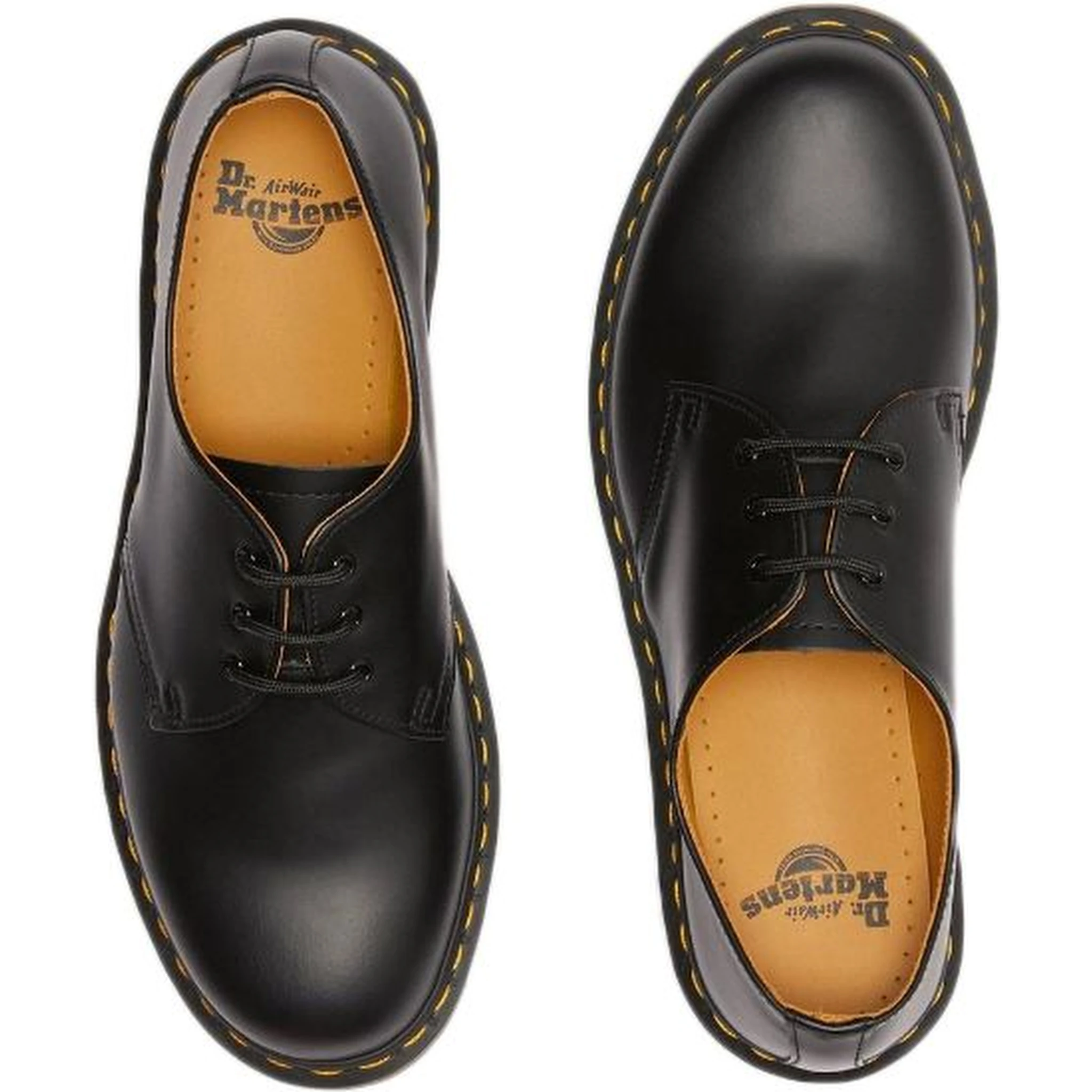 Black Leather Platform Pumps